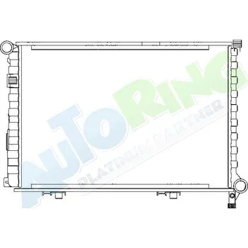 Chladič motoru Chladič vody MERCEDES W124 1985-05.96 LP.0000.1620.94-162094 - DOPRAVA ZDARMA
