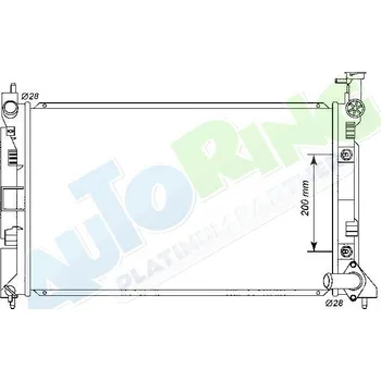 Chladič motoru Chladič vody MITSUBISHI Colt (CJO) 08.95-04.04 LP.0000.1729.21-172921 - DOPRAVA ZDARMA