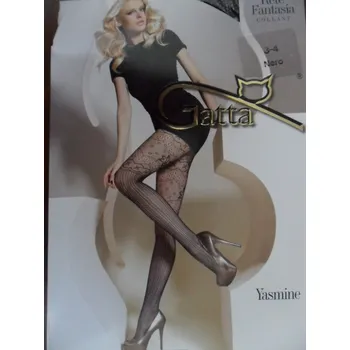 Dámské punčochy YASMINE 05 20den-punčochové kalhoty GATTA 1-2 (XS-S) (průsvitné punčochové kalhoty se vzorem)