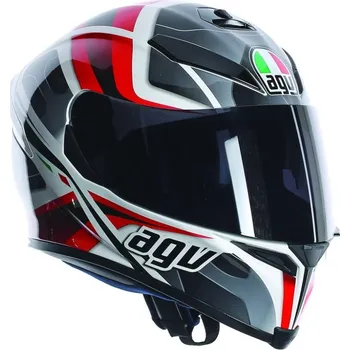 Helma na motorku AGV K - 5 Transformer bílá / černá / červená