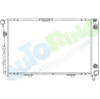 Chladič motoru Chladič vody MERCEDES 190 (W201) 09.82-07.93 LP.0000.1669.96-166996 - DOPRAVA ZDARMA
