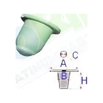 Oprava karosérie Úchytka VOLKSWAGEN Golf 3 (1H) 07.91-03.99 LA.0000.8408.00-98764 - DOPRAVA ZDARMA