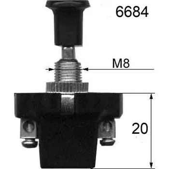 Spínač tahový 12v/10A (Tahový spínač)