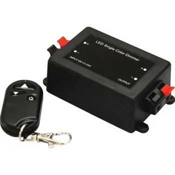 LED páska Stmívač pro LED pásky + dálkové ovládání (Bezdrátový RF ovladač pro jednobarevné LED pásky)