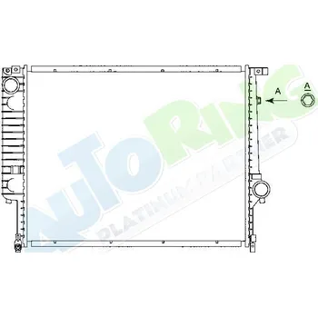 Chladič motoru Chladič vody BMW 7 (E32) 06.86-03.94 LP.0000.1629.25-176246 - DOPRAVA ZDARMA