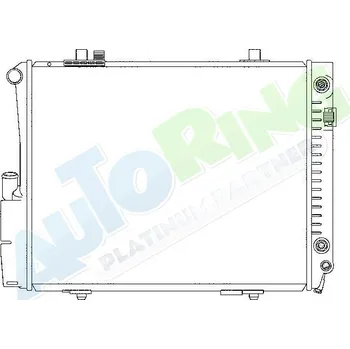 Chladič motoru Chladič vody MERCEDES 190 (W201) 09.82-07.93 LP.0000.1679.84-167984 - DOPRAVA ZDARMA