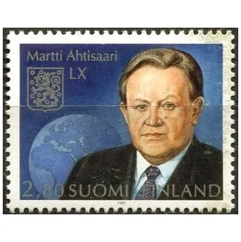 Poštovní známka Posti Finland (1997) MiNr. 1391 ** - Finsko - 60. narozeniny Martti Ahtisaari