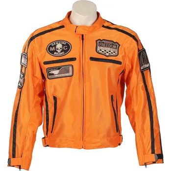 Moto bunda BOS 6488 oranžová, M