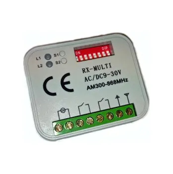 Garážová vrata RX Multi, univerzální externí přijímač pro vrata a brány