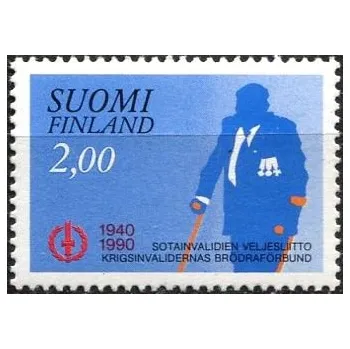 Poštovní známka Posti Finland (1990) MiNr. 1104 ** - Finsko - 50 let Bratrstvo válečných invalidů
