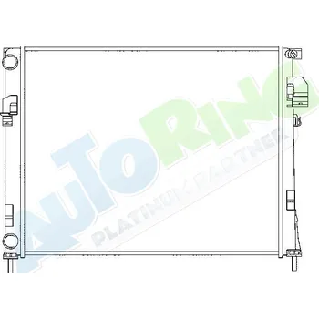 Chladič motoru Chladič vody NISSAN Primastar (X83) 2002-2007 LP.0000.1619.67-162475 - DOPRAVA ZDARMA