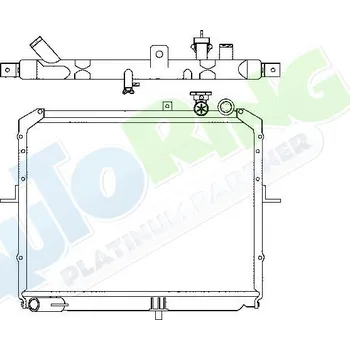 Chladič motoru Chladič vody KIA K2700, K3000 i K3600 1998-2001 LP.0000.1667.11-166711 - DOPRAVA ZDARMA