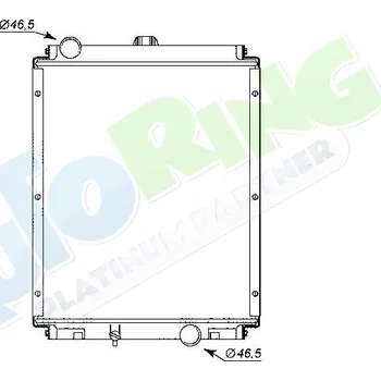 Chladič motoru Chladič vody MITSUBISHI Canter 1993-2005 LP.0000.1631.92-163192 - DOPRAVA ZDARMA
