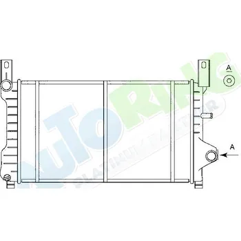 Chladič motoru Chladič vody FORD Fiesta i Courier 03.89-1996 LP.0000.1624.38-162438 - DOPRAVA ZDARMA
