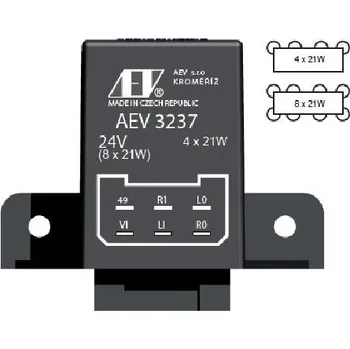Relé Přerušovač blinkrů 24V AEV 3237 (AEV3237 Přerušovač směrových světel AEV 3237)