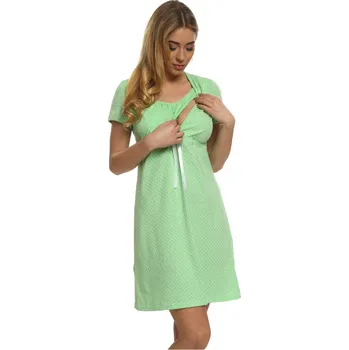 Těhotenské noční prádlo Italian Fashion Těhotenská noční košile Alena zelená