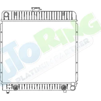 Chladič motoru Chladič vody MERCEDES S Class (W126,C126) 1980-1991 LP.0000.1619.68-165674 - DOPRAVA ZDARMA