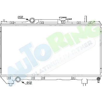 Chladič motoru Chladič vody TOYOTA Carina E (T19) 03.92-08.97 LP.0000.1643.43-164343 - DOPRAVA ZDARMA
