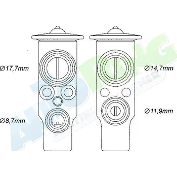 Ventil klimatizace Expanzní ventil klimatizace PEUGEOT Partner (Gxx) 10.02-02.08 LP.0000.2880.34-290150 - DOPRAVA ZDARMA