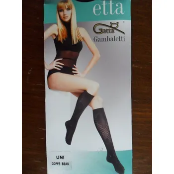 Dámské punčochy ETTA 07 20den-podkolenky Gatta azalea-červené uni (dámské vzorované podkolenky s elastanem)