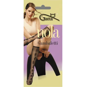 Dámské punčochy NOLA 02 20den-podkolenky Gatta kiwi uni (vzorované lycrové podkolenky,2páry)