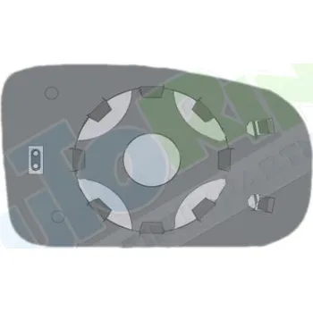 Auto zrcátko Sklo zrcátka vnějšího VOLKSWAGEN Passat (B4,3A) 09.93-09.96 LP.0000.1116.19-111619 - DOPRAVA ZDARMA