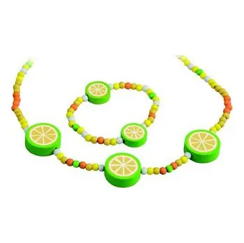Dřevěná hračka DETOA Bižuterní sada - citrónky (Dřevěné hračky )