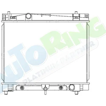 Chladič motoru Chladič vody TOYOTA Yaris Sedan (US) 05.06-02.09 LP.0000.1666.34-189671 - DOPRAVA ZDARMA