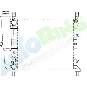 Chladič motoru Chladič vody FIAT Uno (146A,E) 1983-05.02 LP.0000.1677.66-167766 - DOPRAVA ZDARMA