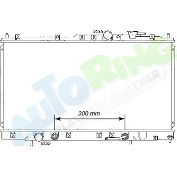 Chladič motoru Chladič vody MITSUBISHI Galant (EA0) 08.96-2004 LP.0000.1678.80-167880 - DOPRAVA ZDARMA