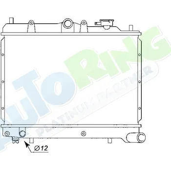 Chladič motoru Chladič vody MAZDA 323 (BF) 1987-1995 LP.0000.1798.41-185027 - DOPRAVA ZDARMA