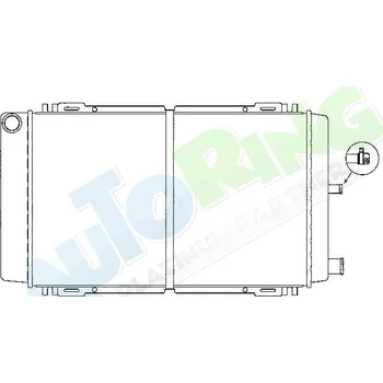 Chladič motoru Chladič vody FORD Fiesta (FBD) 08.83-04.89 LP.0000.1661.41-166141 - DOPRAVA ZDARMA