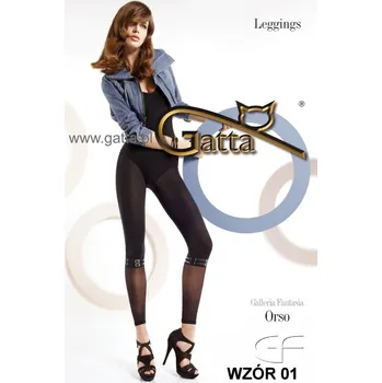 Dámské legíny ORSO 01-leginy Gatta nero-černé (fantazijní dámské leginy)
