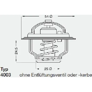 Termostat WAHLER Termostat WH 4003.86 ALFA ROMEO (Termostat WAHLER 4003.86 ALFA ROMEO)