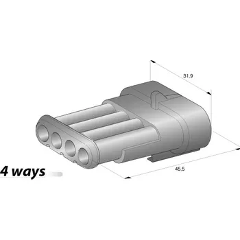 SUPERSEAL těleso K4 44.23670 (SRS1,5/M04 bez konektorů)