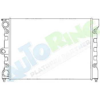 Chladič motoru Chladič vody VOLKSWAGEN Golf 2 (19E,1G) 1983-1992 LP.0000.1641.22-164882 - DOPRAVA ZDARMA