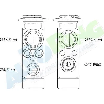 Ventil klimatizace Expanzní ventil klimatizace BMW 7 (E38) 03.94-2002 LP.0000.2882.25-288252 - DOPRAVA ZDARMA