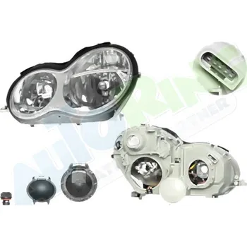 Přední světlomet Hlavní světlomet MERCEDES C Class (W203) 04.00-02.07 LA.0000.8581.66-52927 - DOPRAVA ZDARMA
