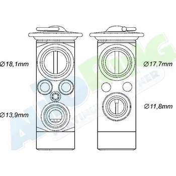 Ventil klimatizace Expanzní ventil klimatizace BMW 5 (E60,E61) 05.03-07.10 LP.0000.2884.31-288508 - DOPRAVA ZDARMA