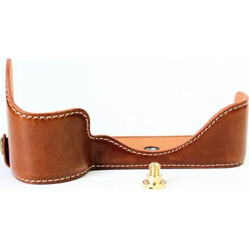 Pouzdro na mobilní telefon Kožené pouzdro pro SONY ALPHA A7 / A7R / A7S MARK II hnědé (Stylové retro pouzdro pro a7 / a7r / a7s mark II)