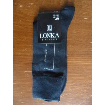 Pánské ponožky DULKARGIN-pánské ponožky LONKA černé 43-45(29-30) (pánské ponožky gino rossi)