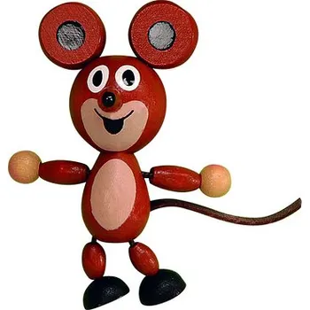 Dřevěná hračka DETOA magnetka Myška (Dřevěné hračky )