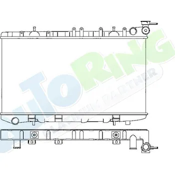 Chladič motoru Chladič vody NISSAN Almera (N15) 06.95-02.00 LP.0000.1639.09-173981 - DOPRAVA ZDARMA
