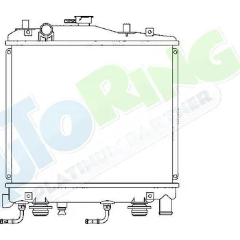 Chladič motoru Chladič vody KIA Pride (DA) 1990-2001 LP.0000.1643.58-164358 - DOPRAVA ZDARMA