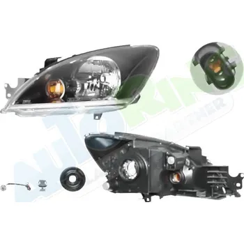 Přední světlomet Hlavní světlomet MITSUBISHI Lancer (CS) 08.03-08.07 LA.0000.8605.42-54693 - DOPRAVA ZDARMA