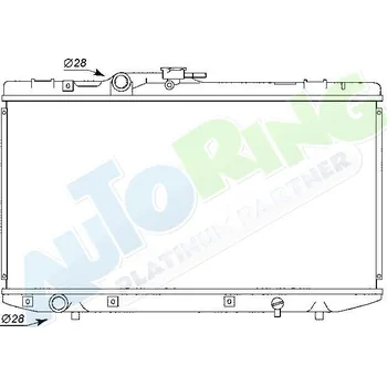 Chladič motoru Chladič vody TOYOTA Starlet (P8) 1989-03.96 LP.0000.1640.82-164082 - DOPRAVA ZDARMA