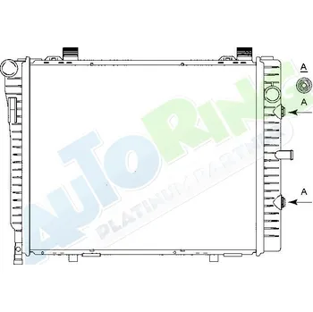 Chladič motoru Chladič vody MERCEDES CLK Class (C208) 05.97-03.03 LP.0000.1682.85-168285 - DOPRAVA ZDARMA