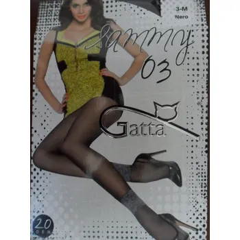 Dámské punčochy SAMMY 03 20den-punčochové kalhoty GATTA (punčochové kalhoty s lycrou se zesílenou částí v oblasti kotníku)