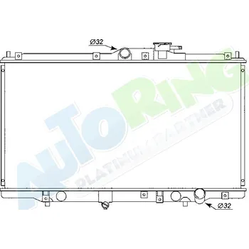 Chladič motoru Chladič vody HONDA Prelude (BB) 09.96-2002 LP.0000.1665.28-166528 - DOPRAVA ZDARMA