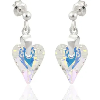 Náušnice Lafira stříbrné náušnice srdce AB 1061